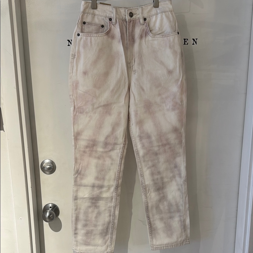 Ksubi Ankle & Cropped Jeans in Cream and Brown